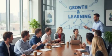 Employees engaged in a professional development workshop, fostering growth and learning.