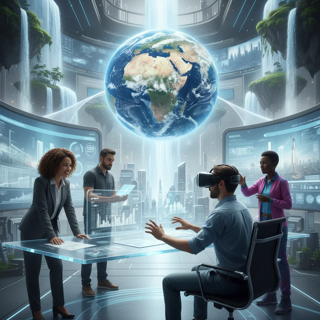 Virtual reality meeting with avatars enhancing remote collaboration