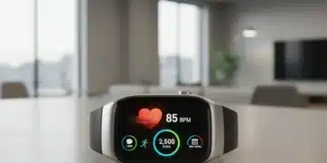 Futuristic smartwatch showing health data on its screen, representing the best smartwatches of 2026.