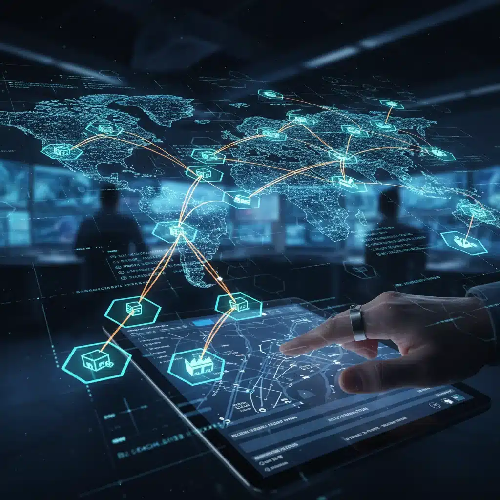 Blockchain tracking goods in a transparent supply chain network