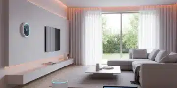 Smart Home IoT Integration: 5 Practical Solutions for US Homeowners in 2026 Modern living room showcasing seamless smart home IoT integration